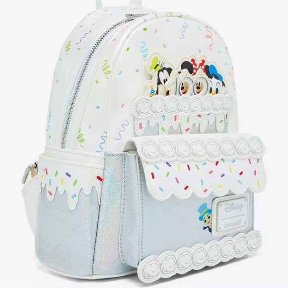 Loungefly Disney 100 Celebration Cake Mini Backpack - Picture 8 of 14